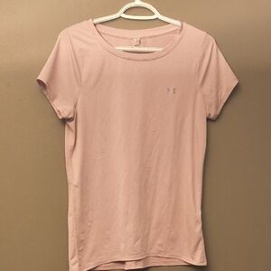 Under Armour Pink Short Sleeve Heat Gear Training Shirt
